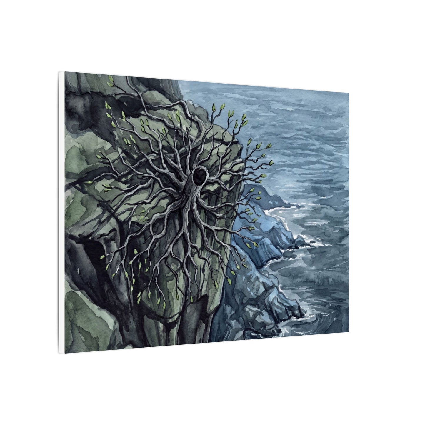 Pine Tree Spring Canvas Art | Japandi Neutral Design