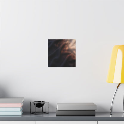 Dark Japandi Silk Drape in Dawn | Shadow Zen Canvas Art