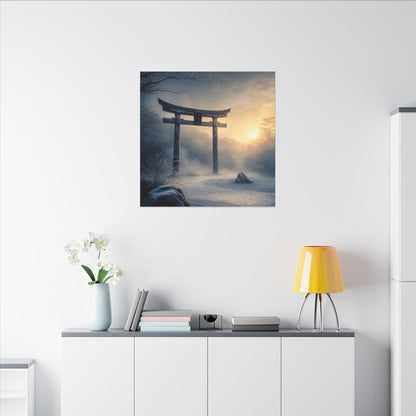 Zen Torii Gate in Golden Hour | Karesansui Canvas Art