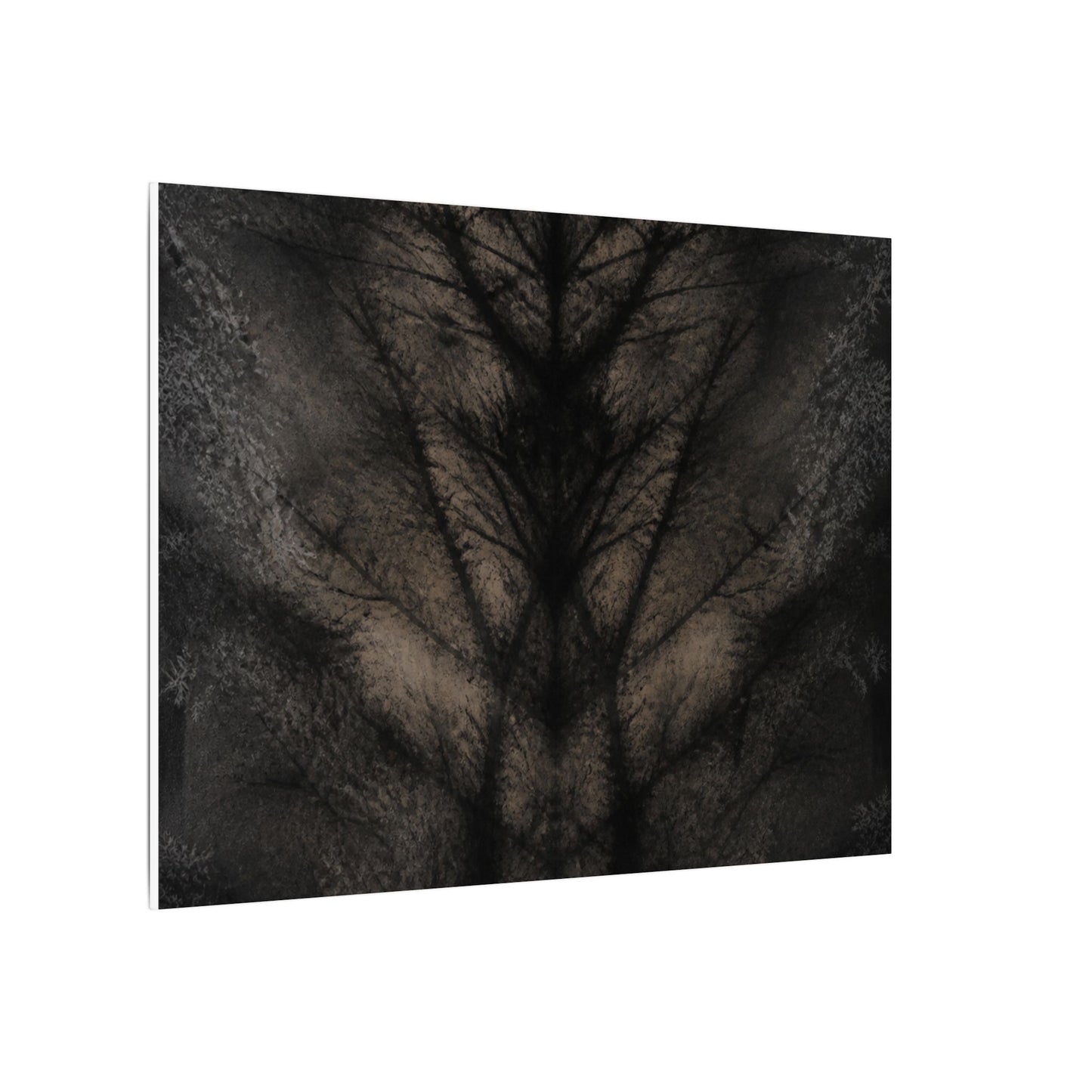 Seijaku Shadow Play Canvas Art - Dark Japandi Charcoal Ink