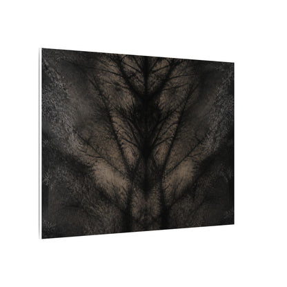 Seijaku Shadow Play Canvas Art - Dark Japandi Charcoal Ink