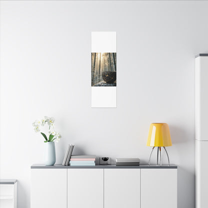 Fukinsei Bamboo Grove Canvas Art - Kintsugi Gold Repair