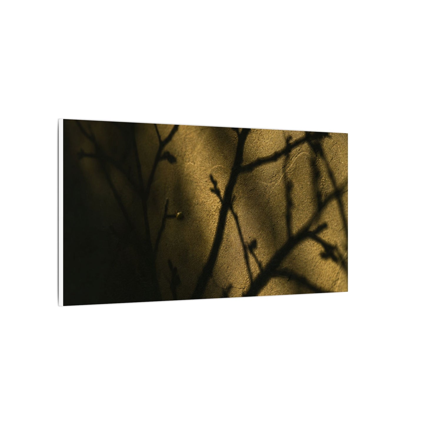 Golden Hour Shadow Play Canvas Art - Dark Japandi Seijaku