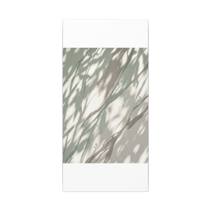 Japandi Shadow Play in Dappled | Japanese Pattern Canvas Art