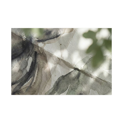 Spring Paper Fold Watercolor Canvas Art | Warm Decor Art Print