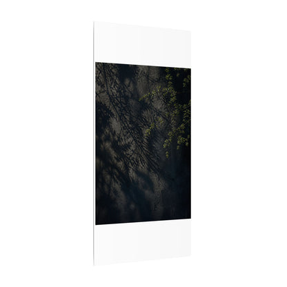 Overcast Shadow Play Canvas Art - Dark Japandi Seijaku