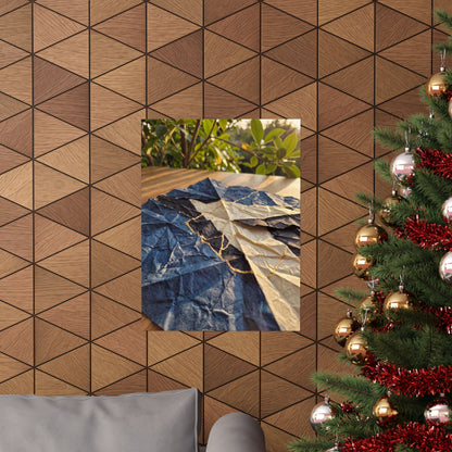 Paper Fold Summer Wall Art Print | Kintsugi Beautiful Design