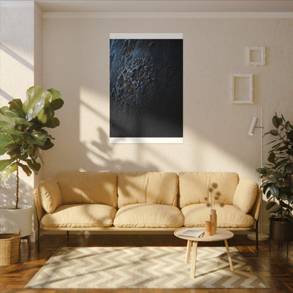 Rust Patina Canvas Art | Winter Dark Japandi Shadow Zen Art