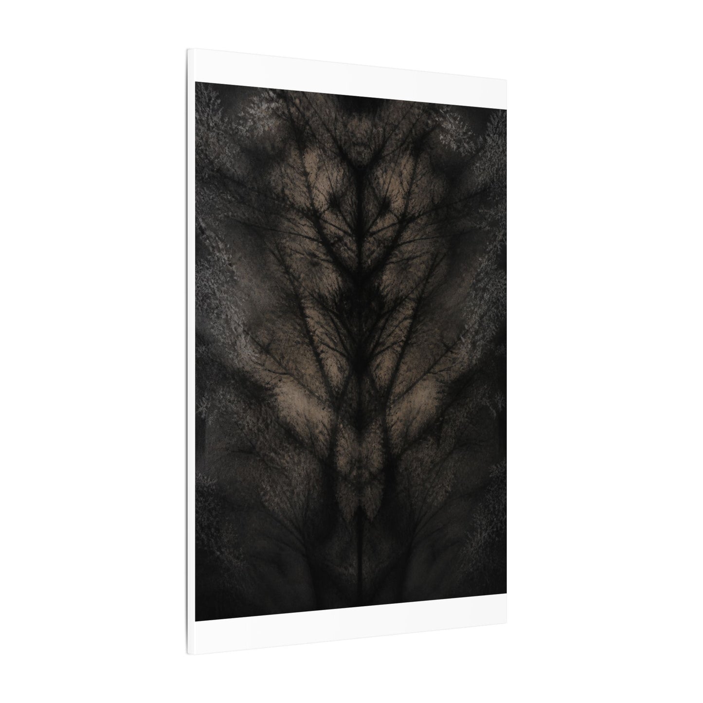 Seijaku Shadow Play Canvas Art - Dark Japandi Charcoal Ink
