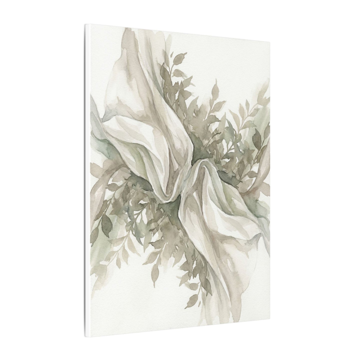 Summer Silk Drape Watercolor Canvas Art | Cozy Decor