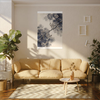 Ma Cherry Blossom Canvas Art - Kintsugi Gold Vein