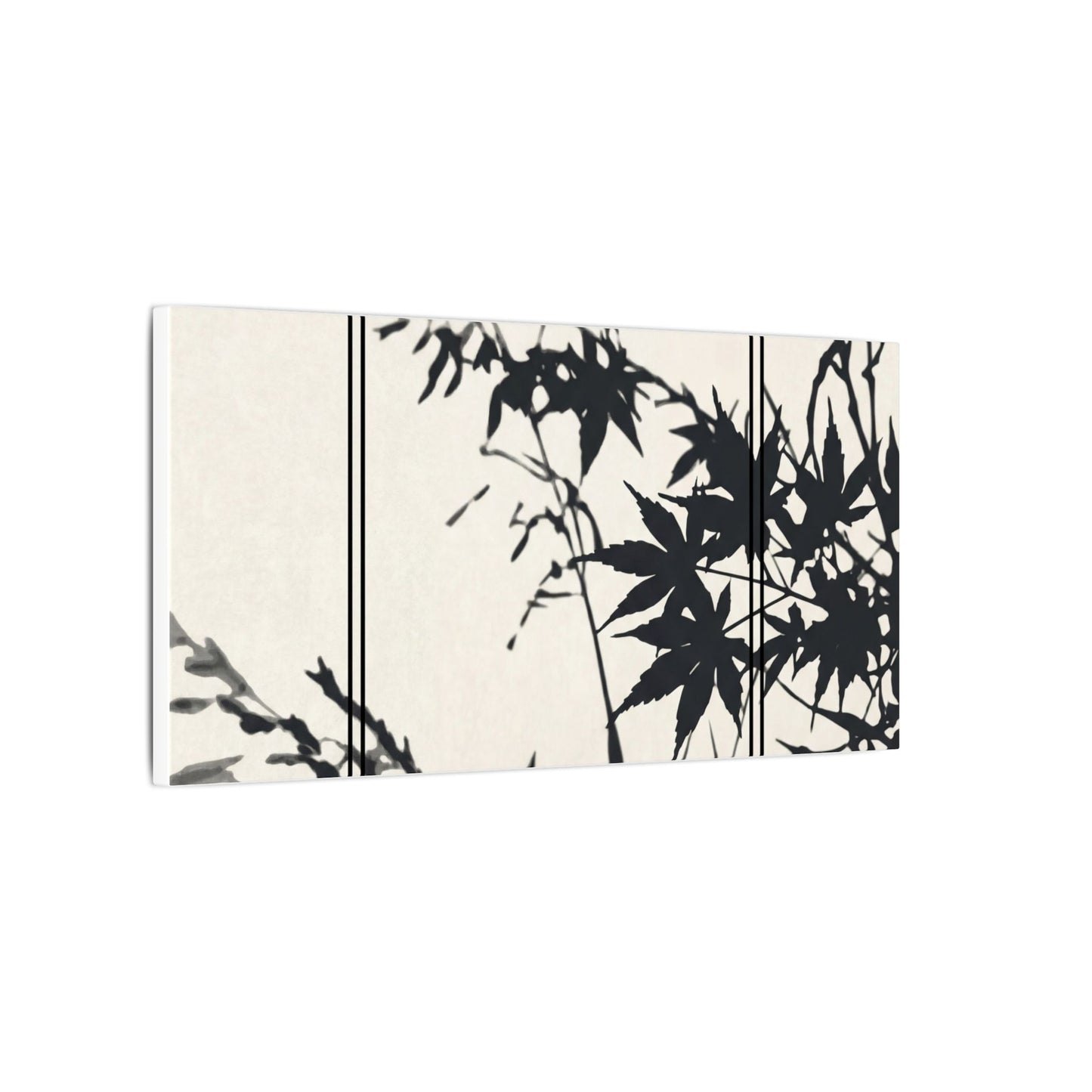 Shoji Screen Canvas Art | Summer Japandi Minimal Line Art