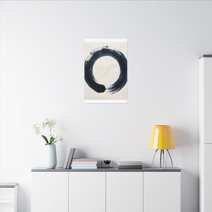 Balanced Meditation Zen Enso Canvas Art