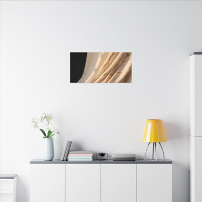 Golden Hour Silk Drape Canvas Art - Kintsugi Fukinsei