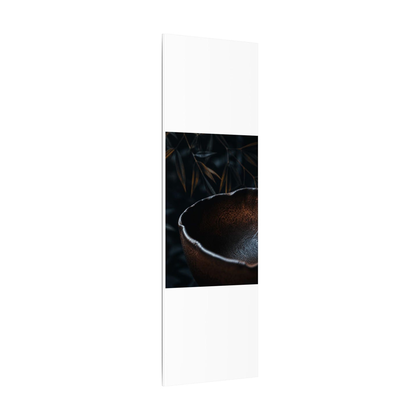 Luxurious Ceramic Bowl Canvas Art - Shadow Zen Dark Japandi