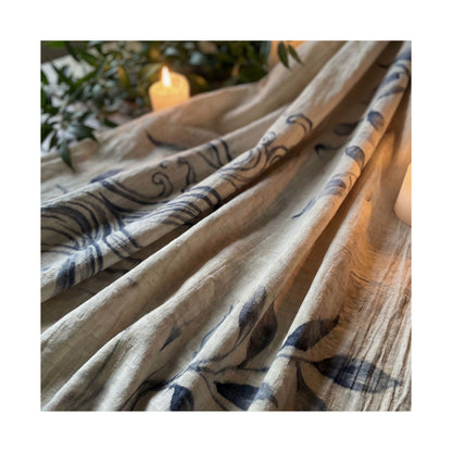 Silk Drape Wall Art Print | Summer Japandi Japanese Pattern Art