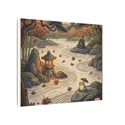 Rock Garden Autumn Canvas Art | Zen Serene Design