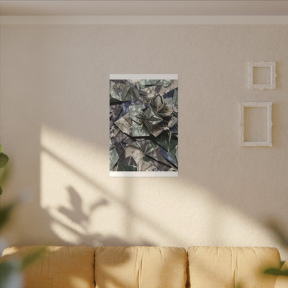 Shibui Paper Fold Canvas Art - Japandi Japanese Pattern