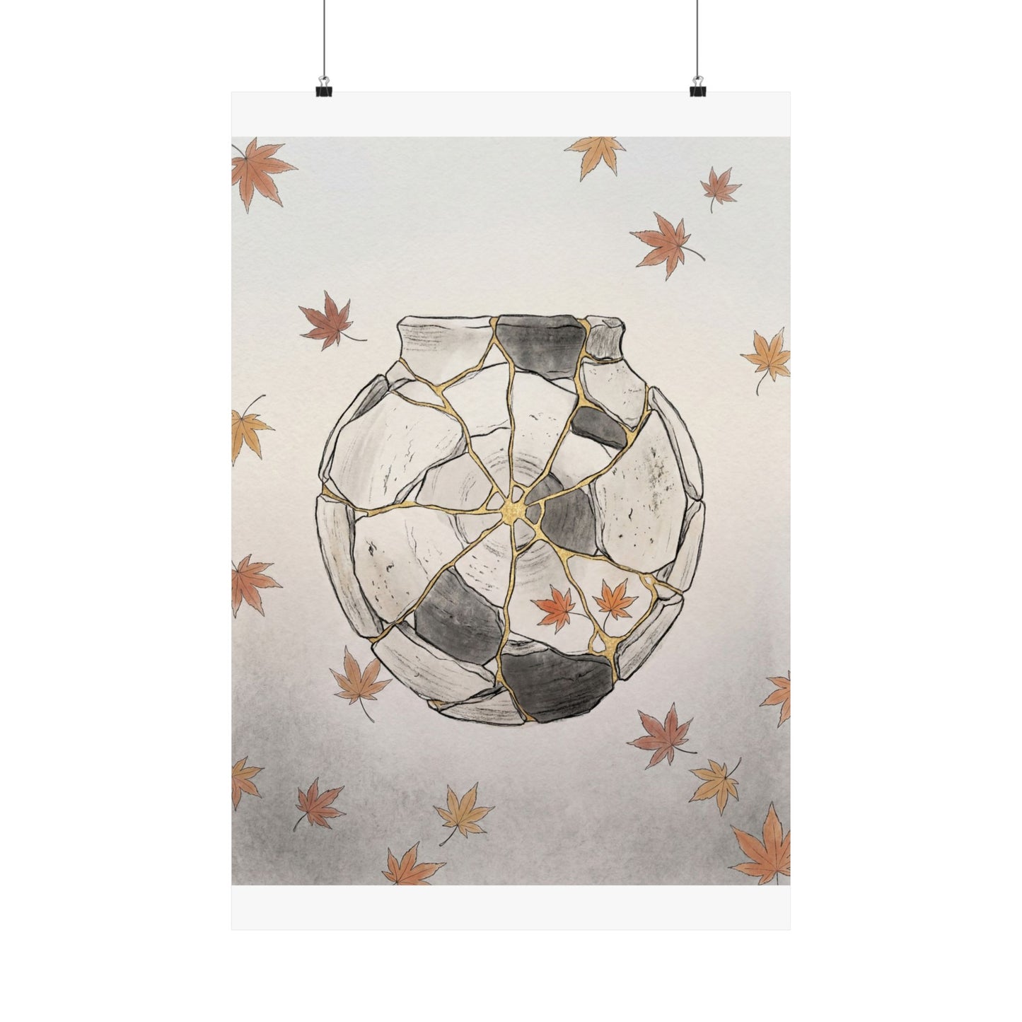 Dawn Broken Pottery Wall Art Print - Japandi Datsuzoku Art Print