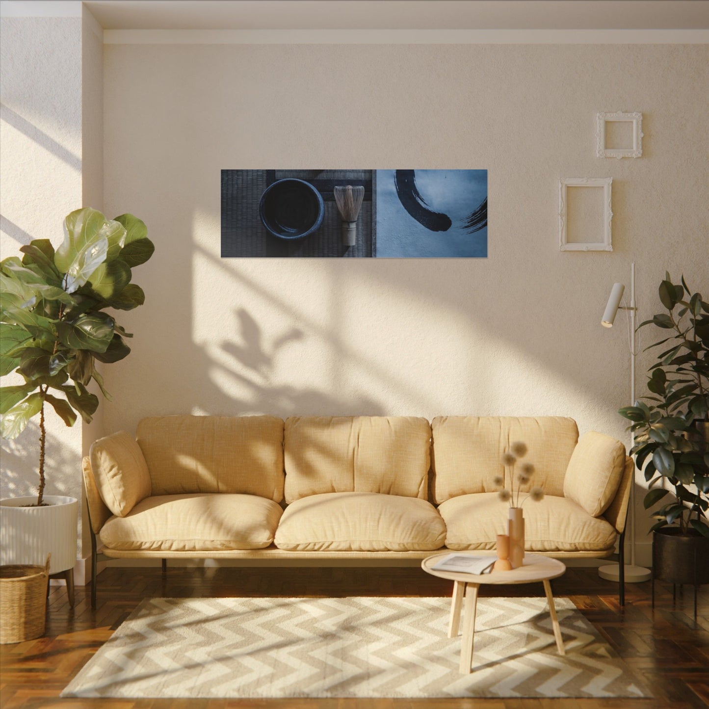 Tea Ceremony Enso Canvas Art | Calm Zen Art