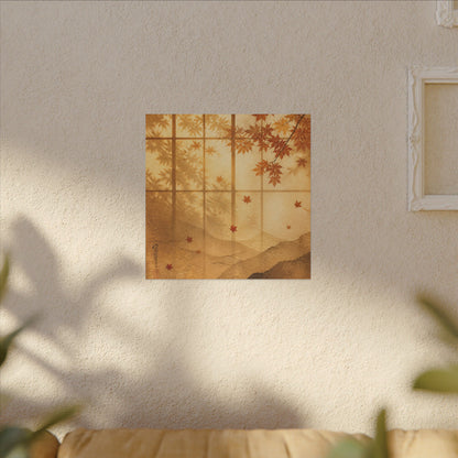 Shoji Screen Texture Canvas Art | Earthy Japandi Art