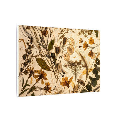 Dried Flowers Summer Canvas Art | Japandi Neutral Design