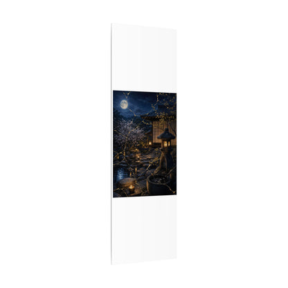 Seijaku Moonlit Garden Canvas Art - Kintsugi Gold Vein