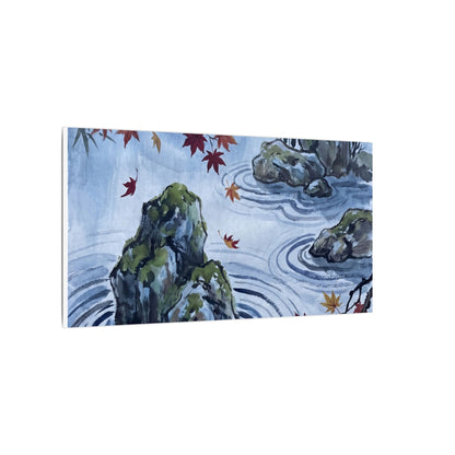 Rock Garden Autumn Canvas Art | Zen Tranquil Design