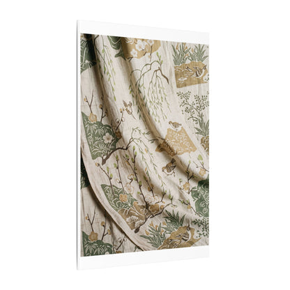 Silk Drape Canvas Art | Spring Japandi Japanese Pattern Art