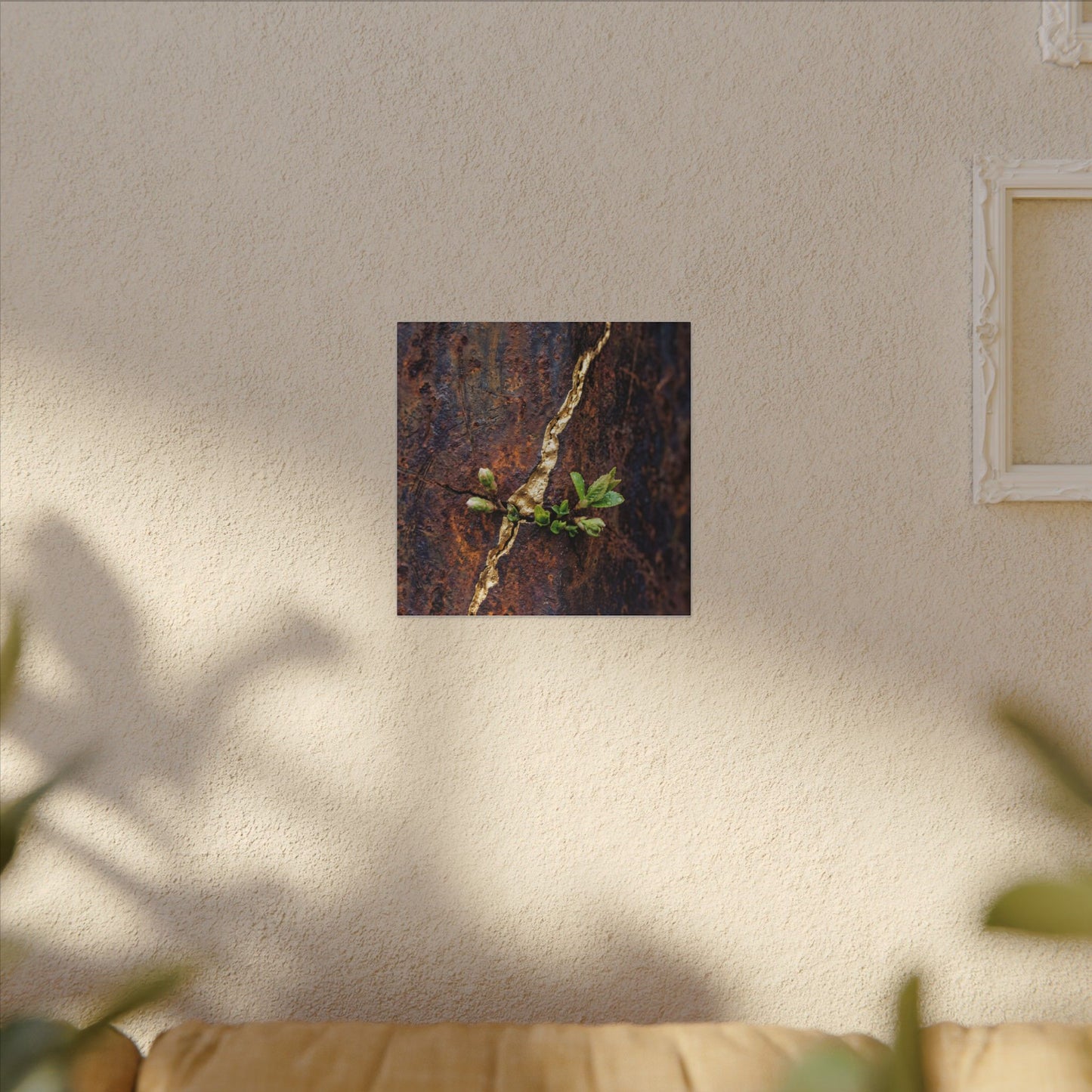 Overcast Rust Patina Canvas Art - Kintsugi Datsuzoku