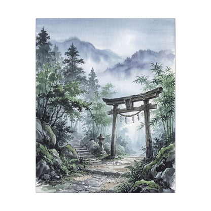 Moonlight Torii Gate Canvas Art - Zen Fukinsei