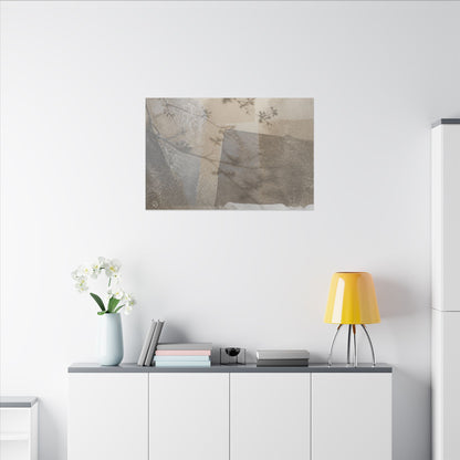 Neutral Shadow Play Canvas Art - Texture Japandi