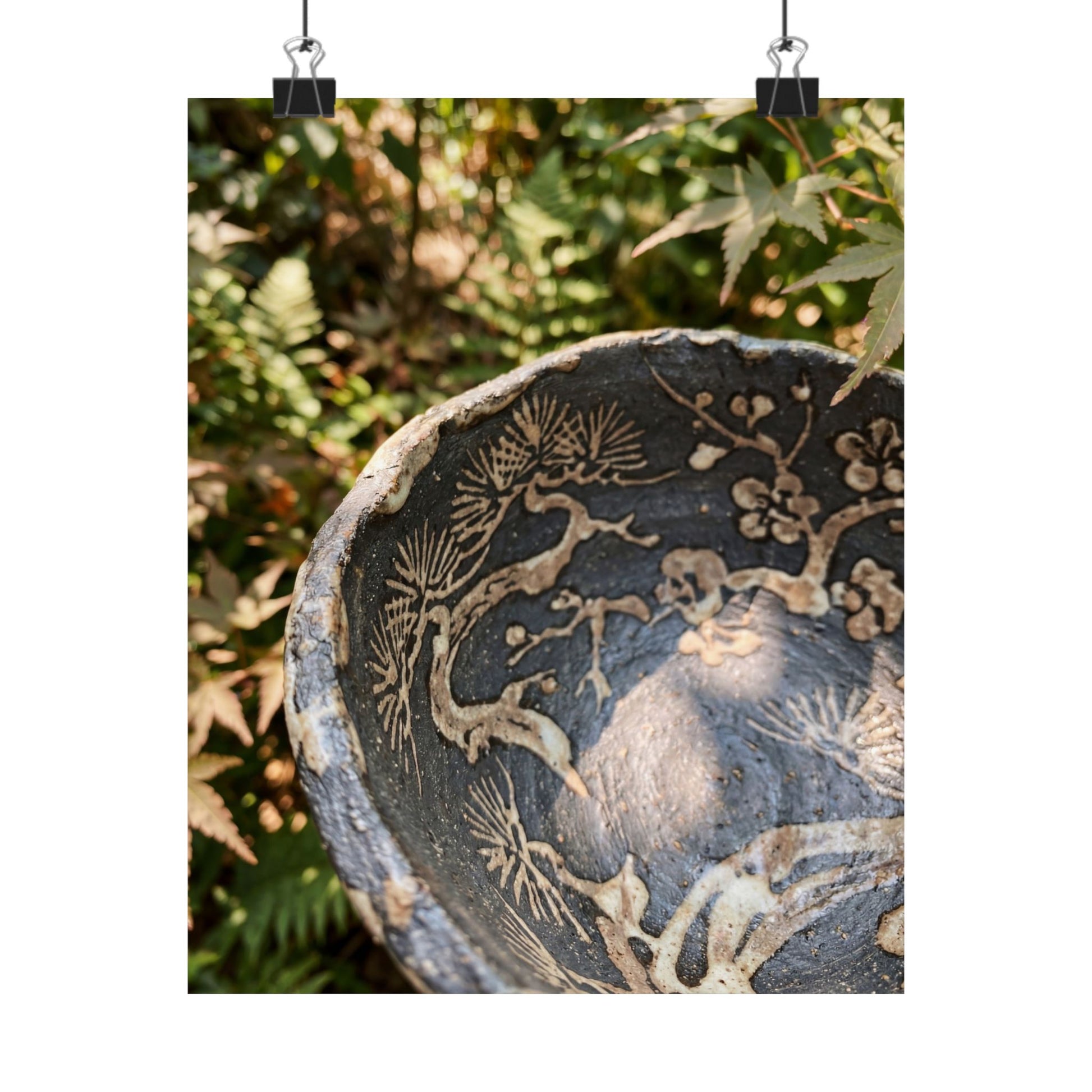 Ceramic Bowl Summer Wall Art Print | Japandi Warm Design Art Print