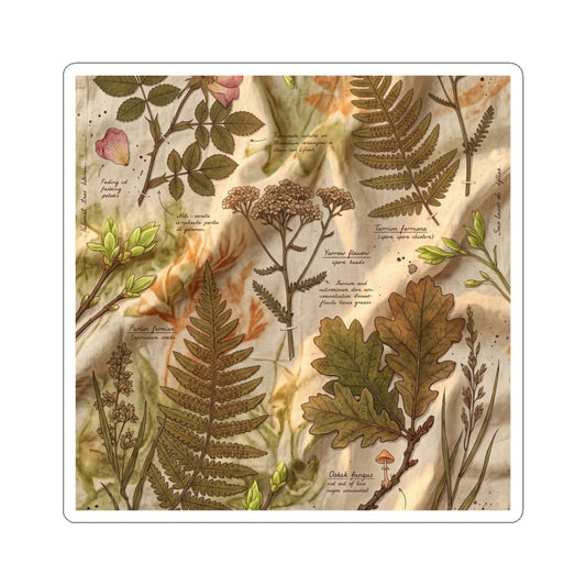 Enchanting Silk Drape Sticker - Herbarium Cottagecore