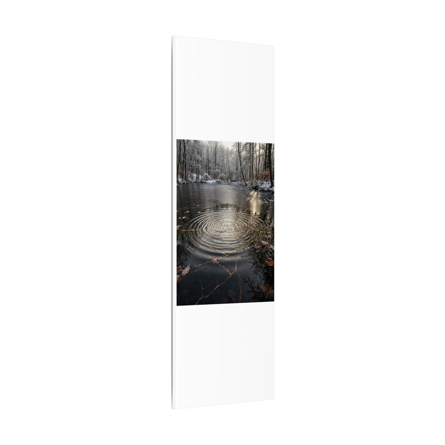 Water Ripple Broken Beauty Canvas Art | Artful Kintsugi Art