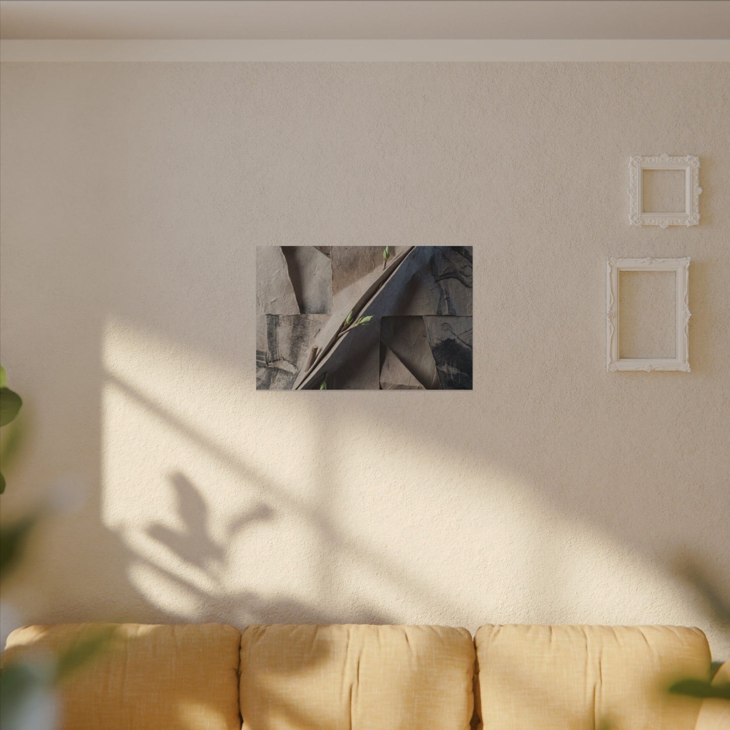 Paper Fold Canvas Art | Spring Japandi Japanese Pattern Art