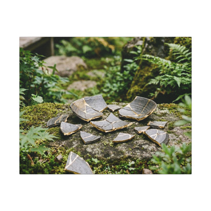 Summer Broken Pottery Gold Repair Canvas Art | Resilient Decor