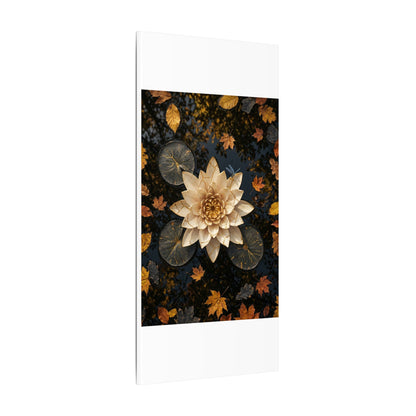 Healing Lotus Flower Canvas Art - Gold Repair Kintsugi
