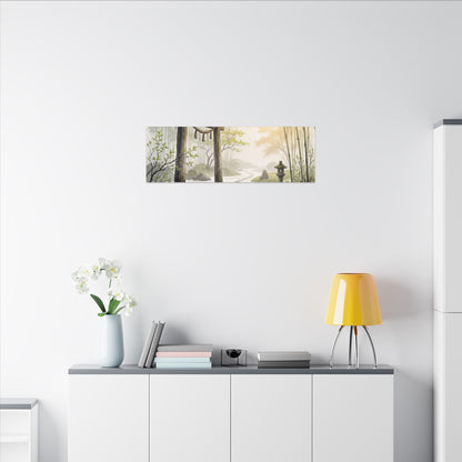 Peaceful Torii Gate Canvas Art - Karesansui Zen
