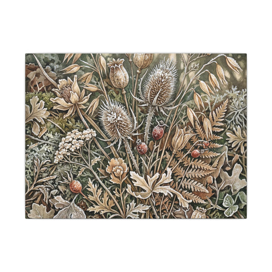 Ma Dried Flowers Canvas Art - Cottagecore Forest Whimsy Art Print
