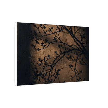 Dark Japandi Shadow Play in Golden Hour | Shadow Zen Canvas Art