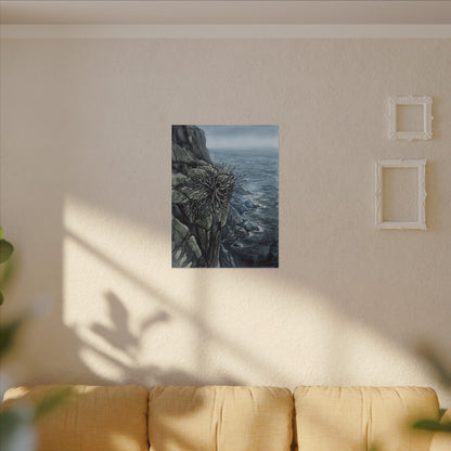 Pine Tree Spring Canvas Art | Japandi Neutral Design