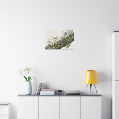 Dried Flowers Spring Canvas Art | Japandi Neutral Design