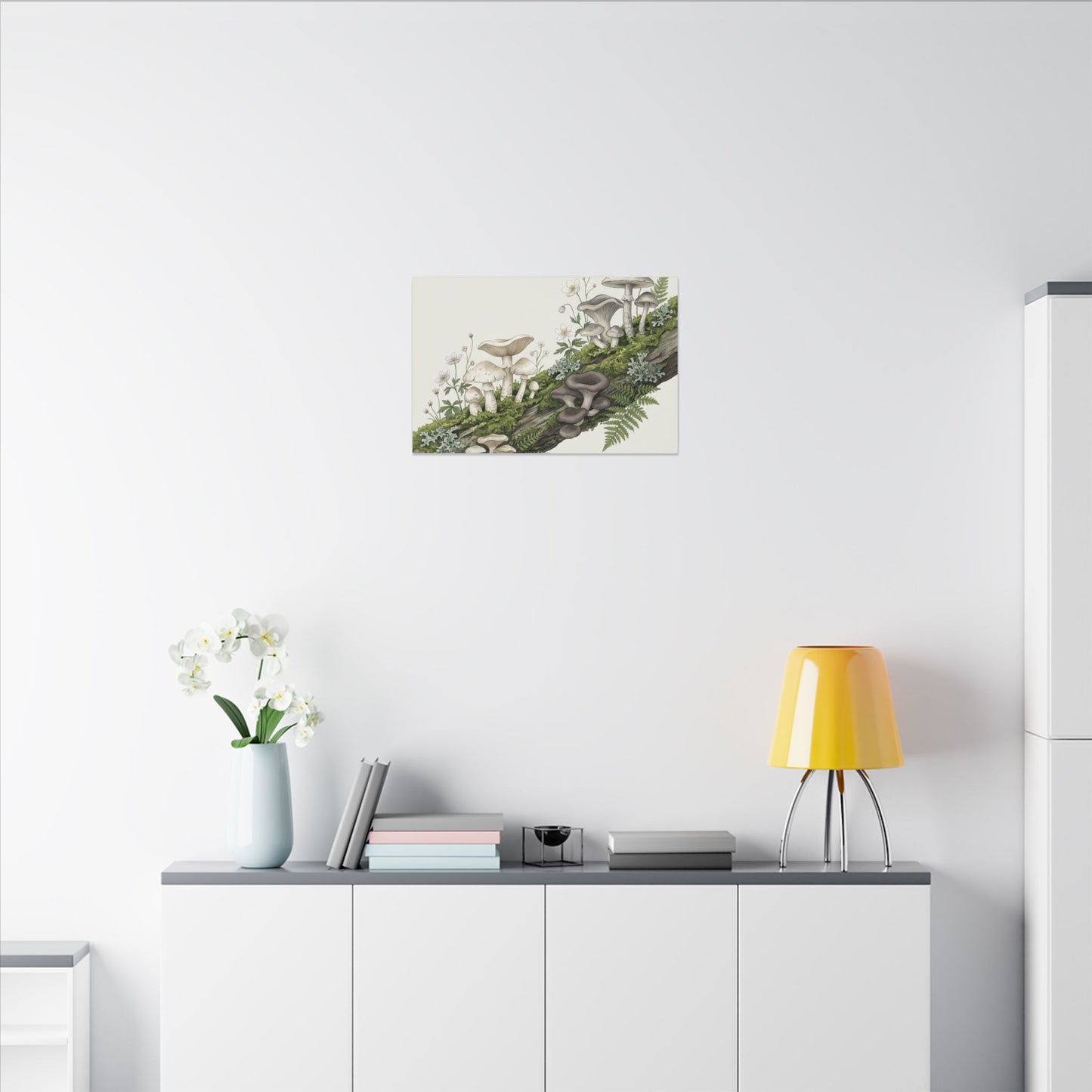 Dappled Wild Mushrooms Canvas Art - Japandi Ma