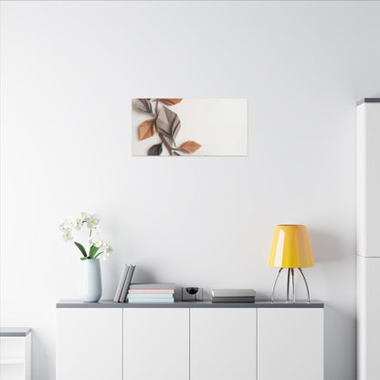 Paper Fold Autumn Canvas Art | Japandi Earthy Design