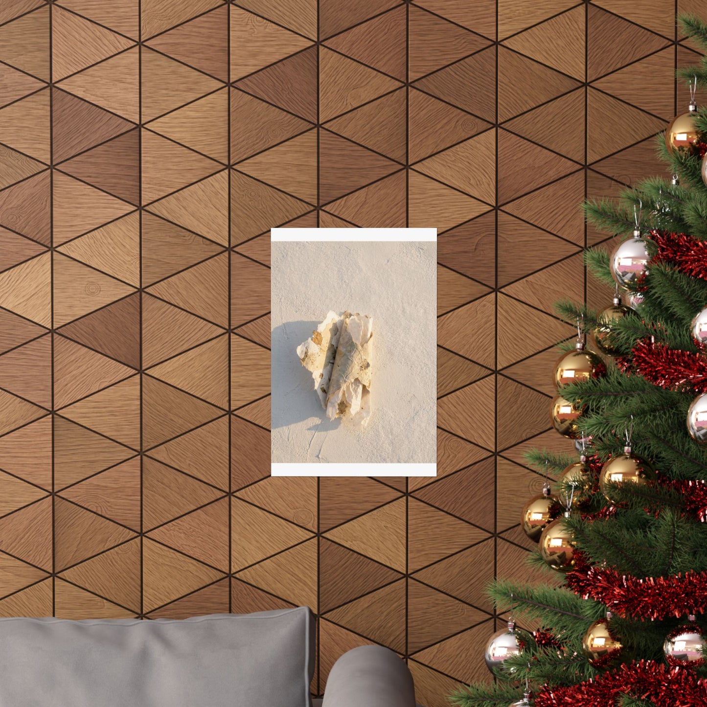 Paper Fold Texture Wall Art Print | Cozy Japandi Art