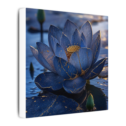 Kintsugi Lotus Flower in Dawn | Broken Beauty Canvas Art