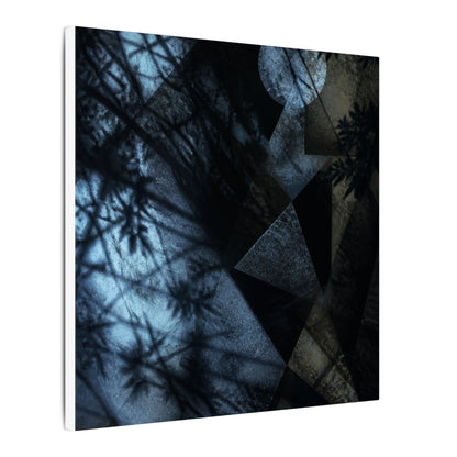 Shadow Play Winter Canvas Art | Dark Japandi Luxurious Design