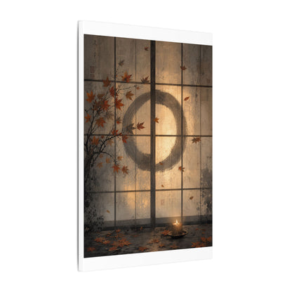 Shoji Screen Texture Canvas Art | Earthy Japandi Art