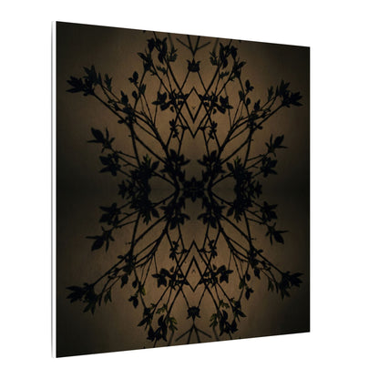 Golden Hour Shadow Play Canvas Art - Dark Japandi Seijaku